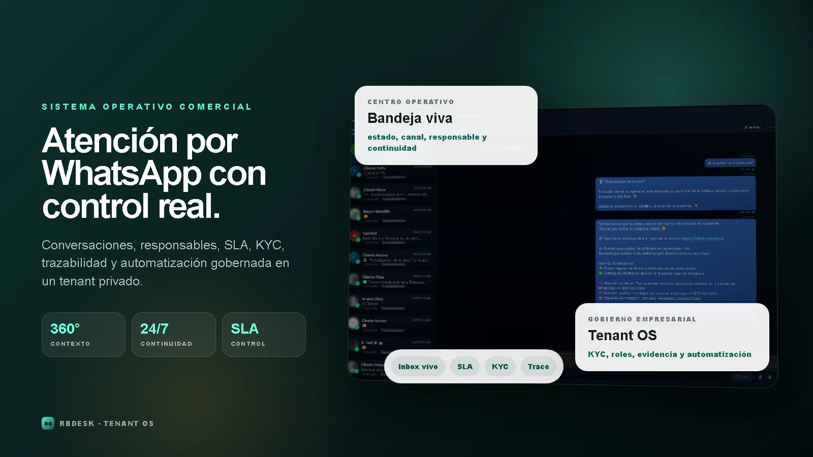 RBDesk como sistema operativo comercial multitenant